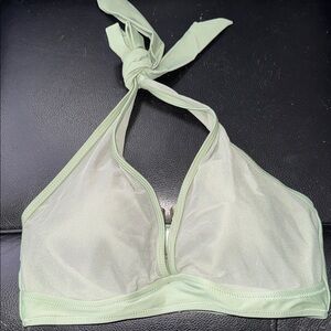 Halter Bikini Top medium stretch adjustable removalable padding NeW army green